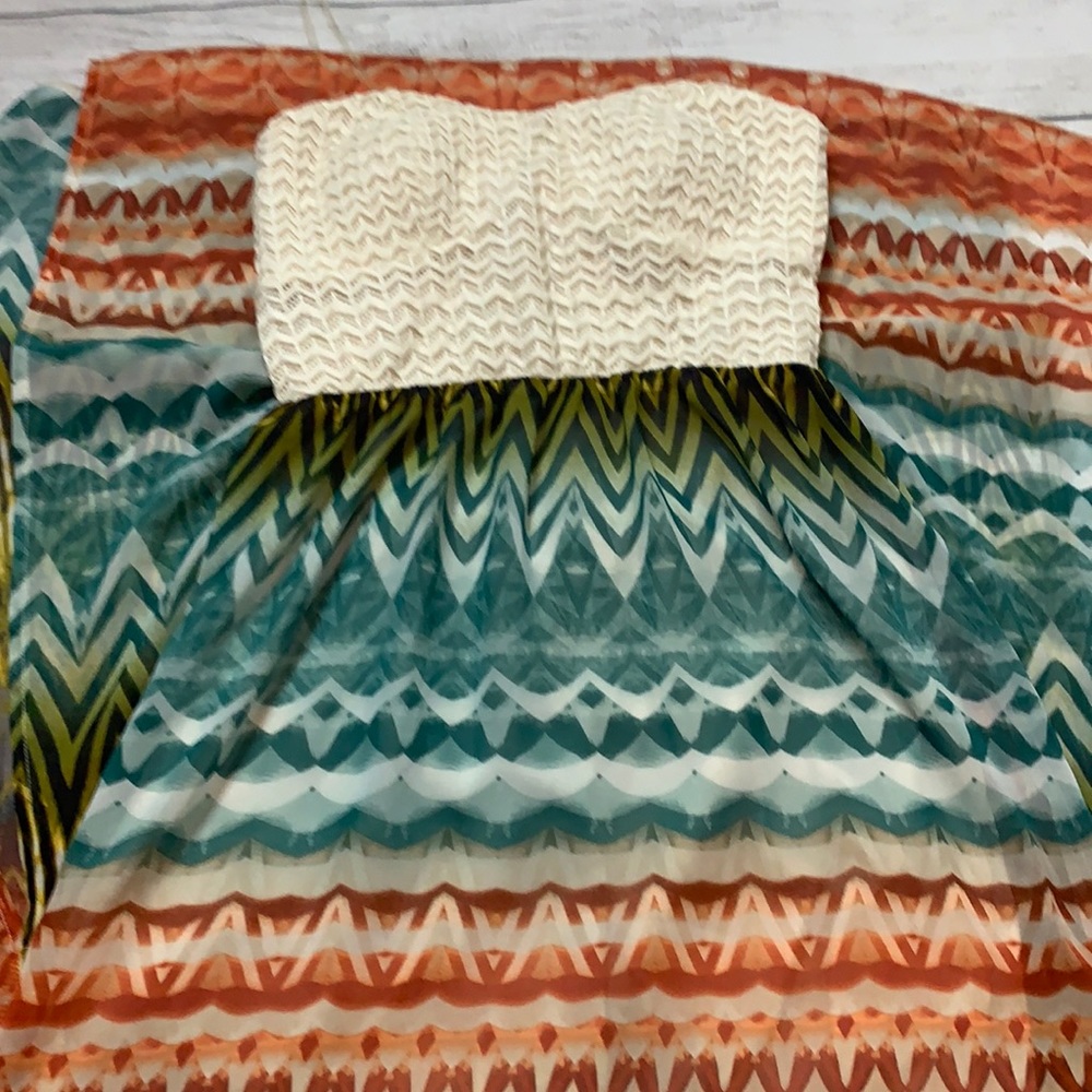 Charlotte Russe strapless maxi size medium
